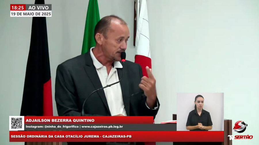 Vereador Ninha do Frigorífico confronta vereadora Luzia Trajano e cobra governo por obras paradas em Cajazeiras