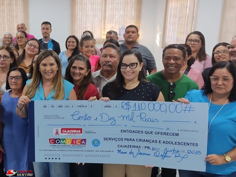 Prefeita de Cajazeiras distribui R$ 200 mil arrecadados na campanha do Imposto de Renda Solidário