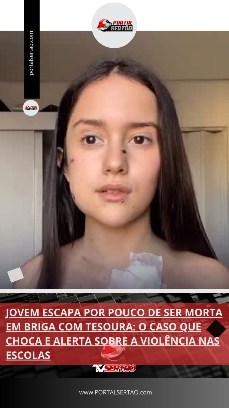 VÍDEO: Jovem Escapa por Pouco de Ser Morta em Briga com Tesoura: O Caso que Choca e Alerta sobre a Violência nas Escolas 