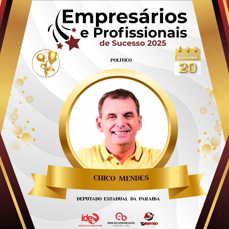 De vereador a deputado: história de liderança será celebrada no Empresários e Profissionais de Sucesso 2025