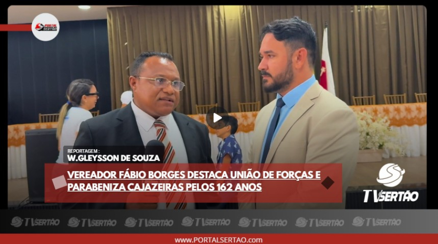 VÍDEO: Mensagem de fé e esperança: Fábio Borges parabeniza Cajazeiras e sua gente