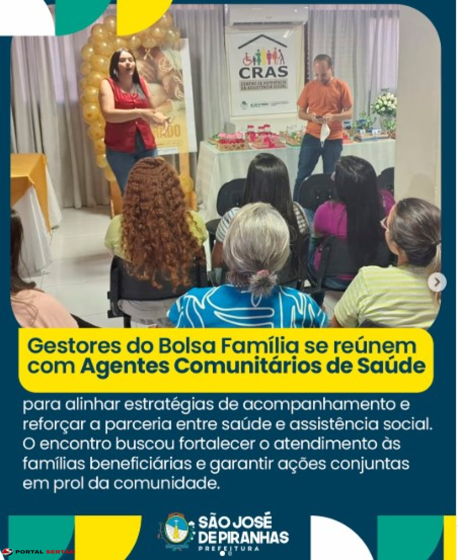 Gestores do Bolsa Família e agentes de saúde se reúnem para fortalecer parcerias em prol das famílias