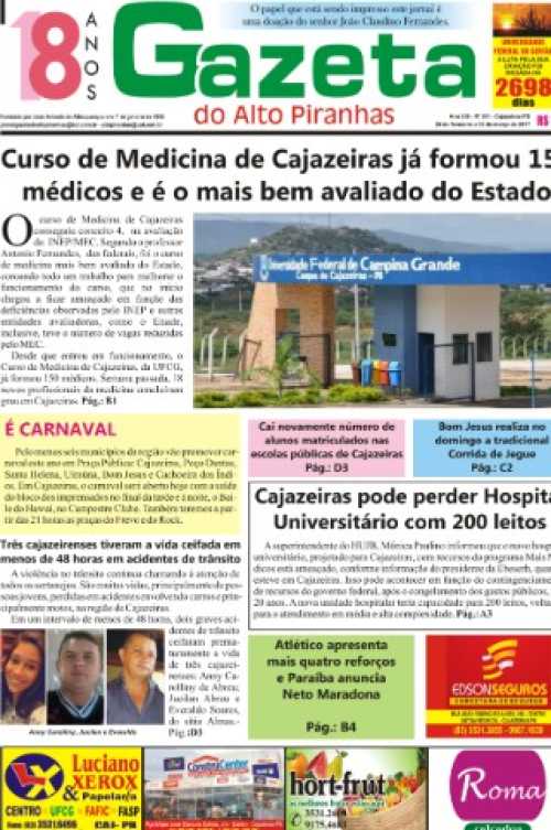 GAZETA DO ALTO PIRANHAS